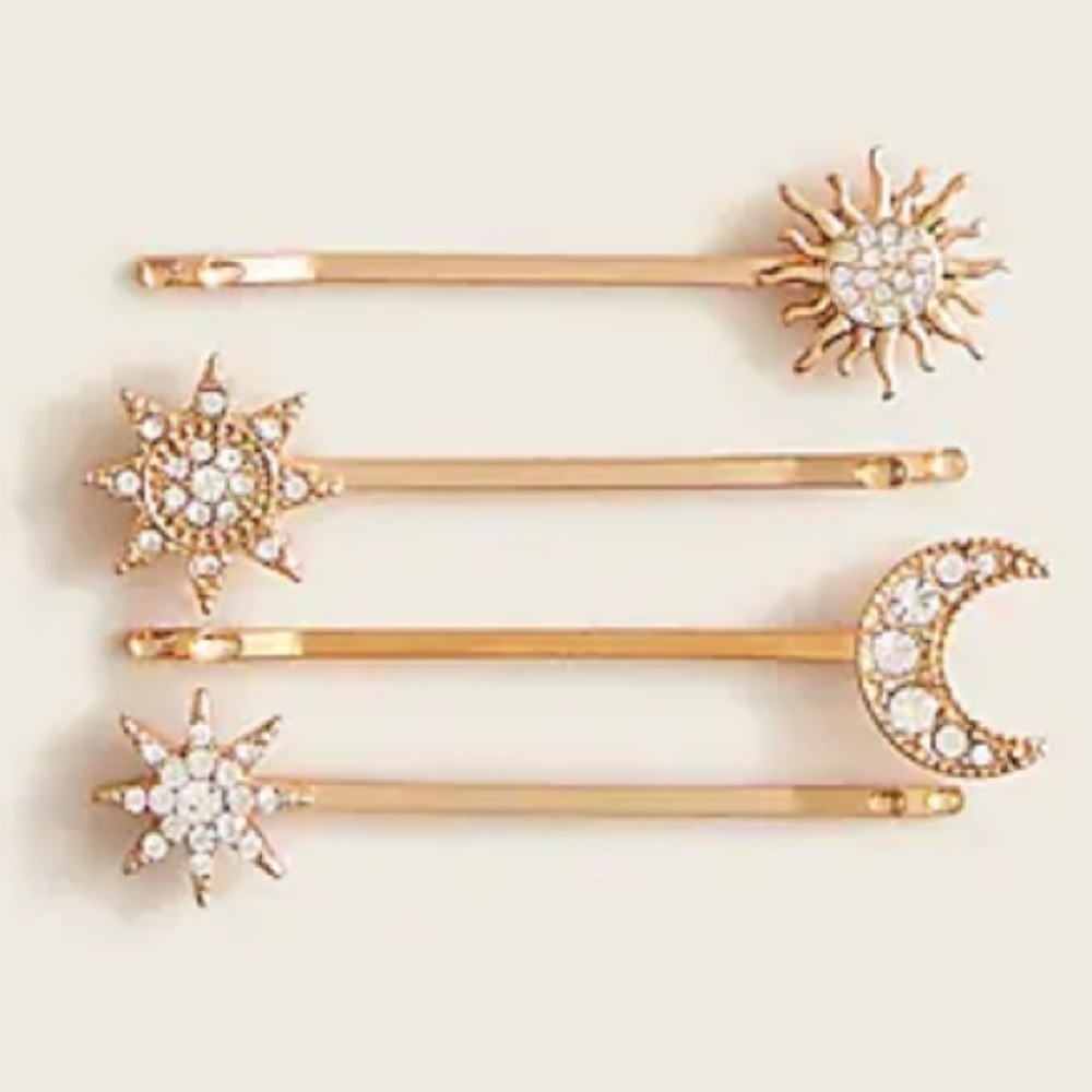 J. Crew Celestial Bobby Pin Pack. Set of 4. - Picture 7 of 10